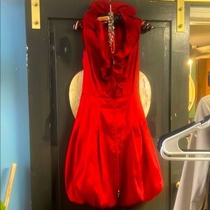 Frank Lyman Design Red size 10 zippers from top and bottom